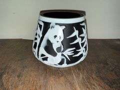 Fenton Kelsey Murphy Limited Edition Sand Carved Panda Bear