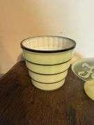 Vintage Fenton Vase and Sign