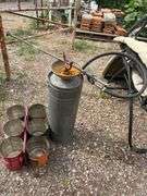 Metal Sprayer Tank, Tin Can Caddy