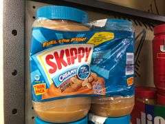 2) Skippy Creamy Peanut Butter 2pk