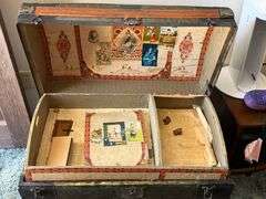 Camel Back Trunk with Tray