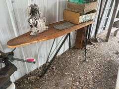 Wooden Ironing Board, Minnesota License Plate, Fruit Crates