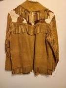 Smith and Chandler Indian Trader Suede Fringed Jacket, Connie Fringed Button Up Shirt, Suede Fringed