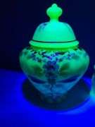 Burmese Fenton Ginger Jar, Burmese Fenton Pig
