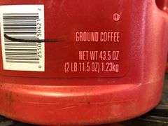 3) Folgers Classic Roast Ground Coffee