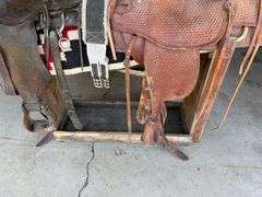 Wood Saddle Stand