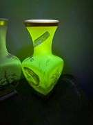 2) Fenton Leaping Trout Vases