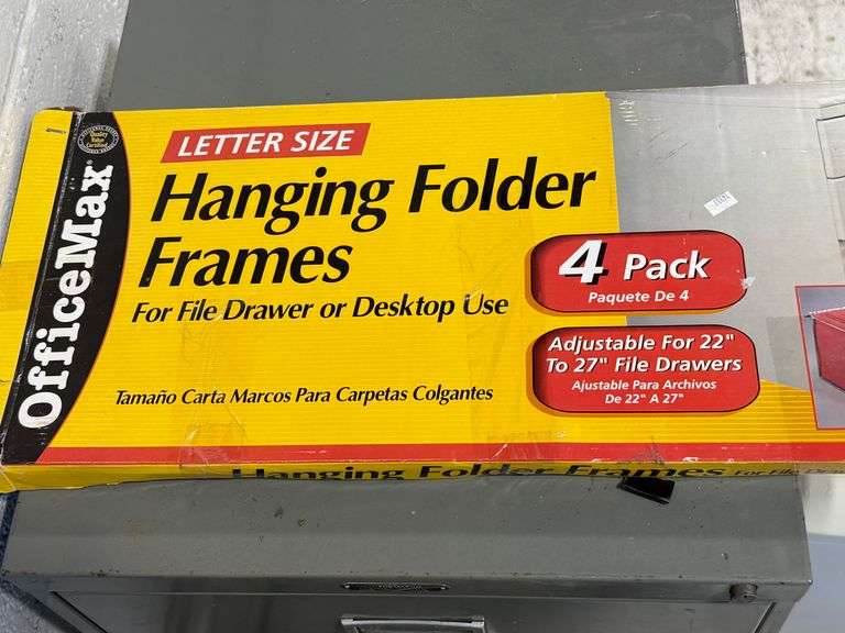 Filing Cabinet, Hanging Folder Frames, Paper Shredder