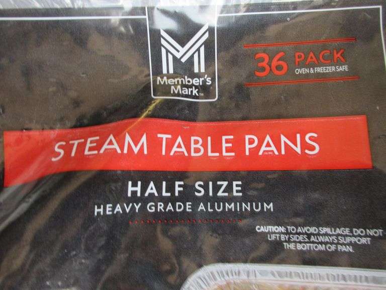2) Steam Table Pans, 3) Steam Table Pan Lids