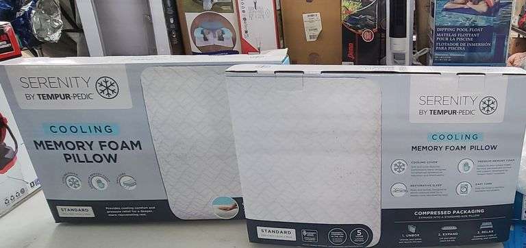 2) Serenity Memory Foam Pillows