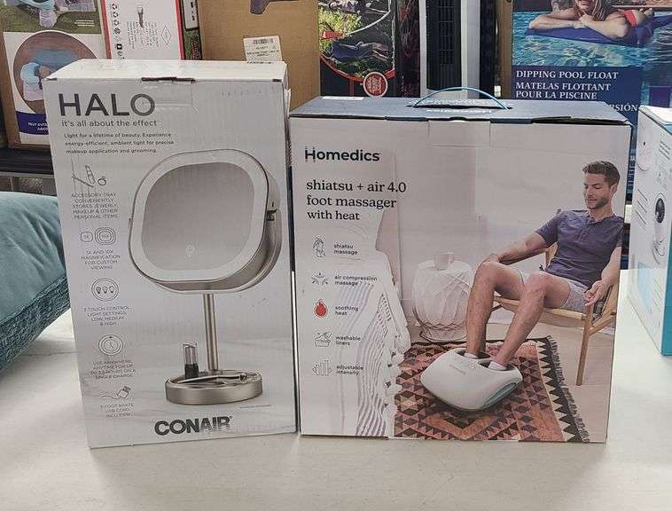 *Homedics Foot Massager, Conair Halo Mirror