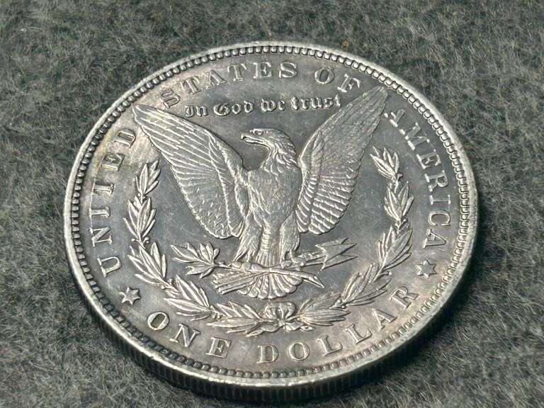 1890 Morgan Silver Dollar Dark Toning