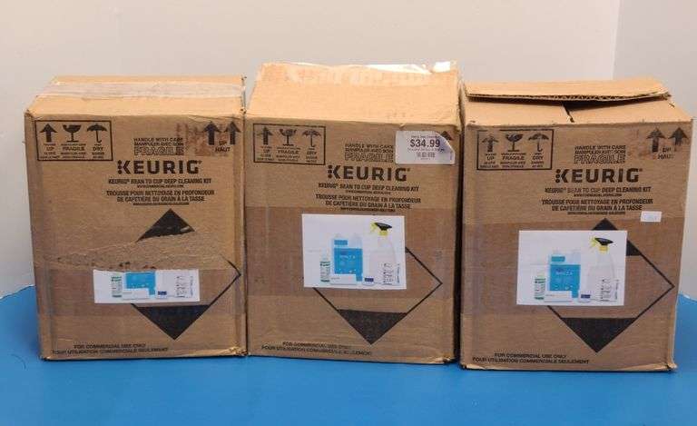 3) Keurig Bean to Cup Deep Cleaning Kits