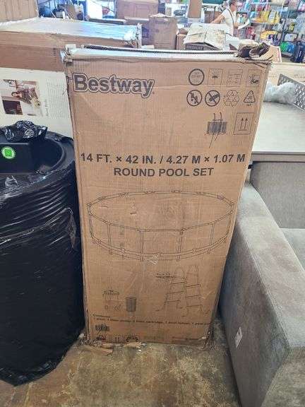 Bestway 14ft x 42in Round Pool Set