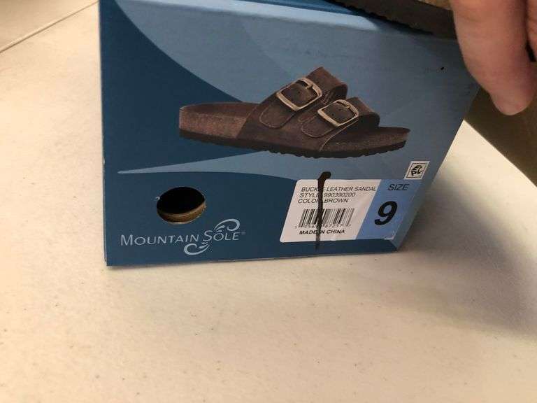 Mountain Sole Buckle Leather Sandal
