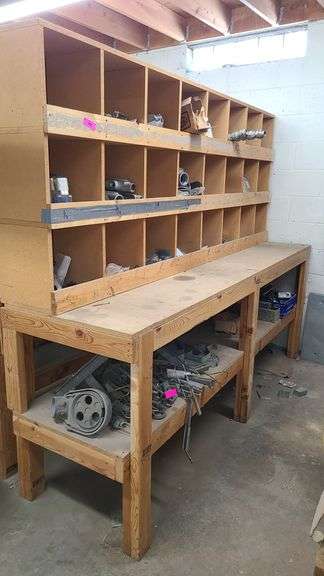 * Worktable with Bin Storage