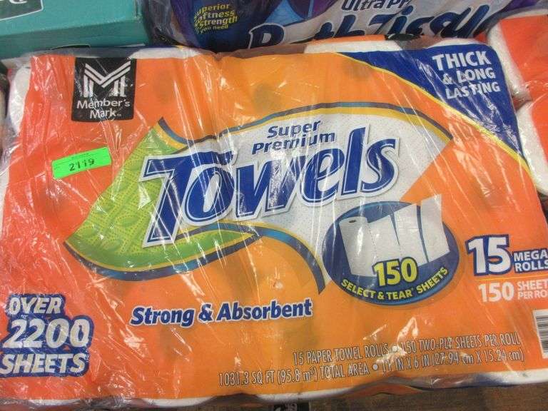 3) Super Premium Paper Towels