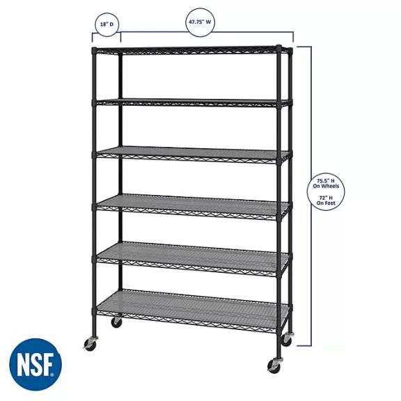 * Wire Shelving