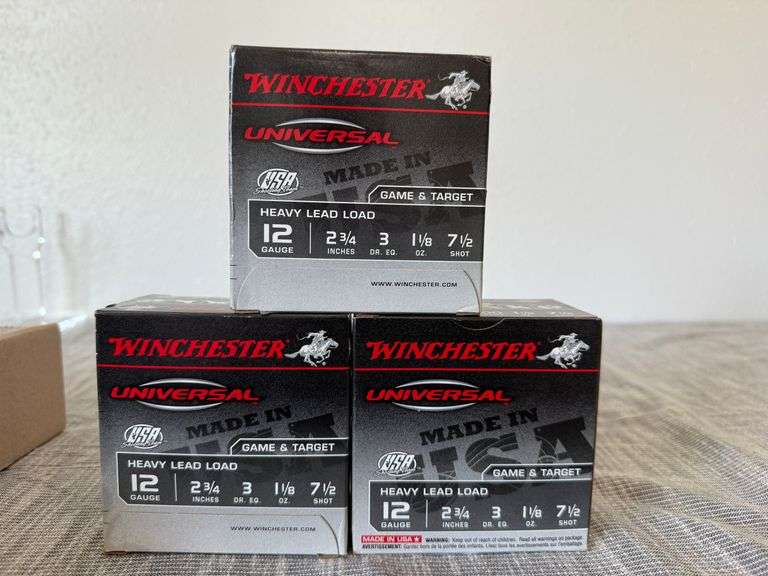 3) Twinchester 12gauge Heavy Lead Load Ammo