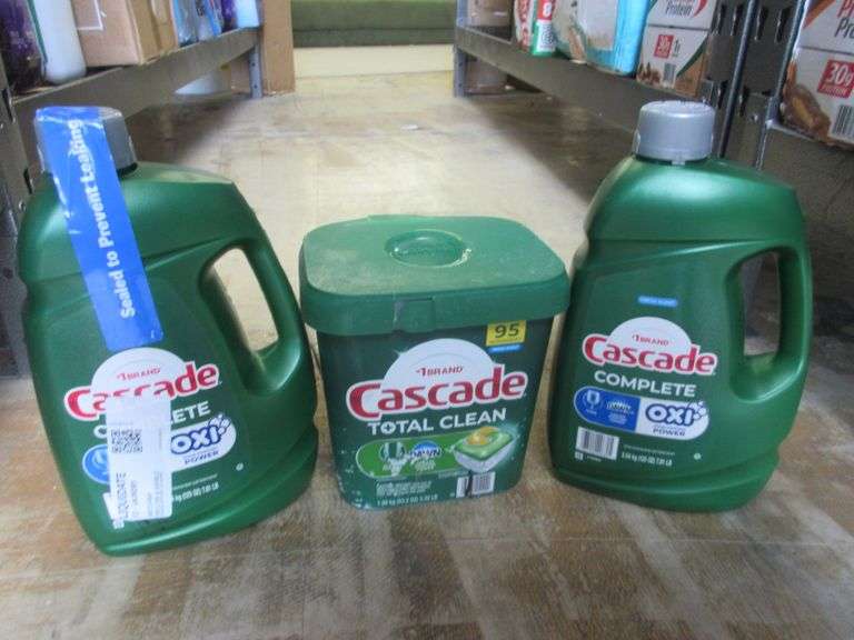 2) Cascade Complete Dish Soap, Cascade Total Clean Dish Pods