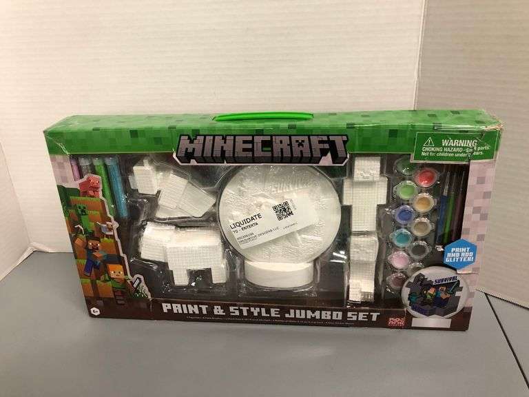 Minecraft Paint And Style Jumbo Set