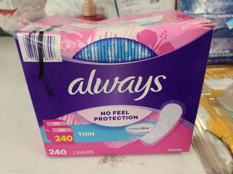 Colgate Toothpaste, Secret clinical, Venus Razor, Always Liners, Leave-In Spray