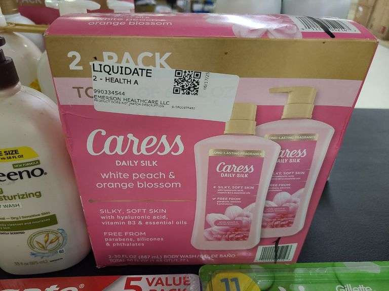 Caress Body Wash, Aveeno Body Wash, Leave-In Spray, Colgate Toothpaste and Toothbrushes, Venus Razor