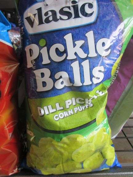 Doritos Nacho Chees, Vlasic Dill Pickle Balls, G.H. Cretors Cheese & Caramel Popcorn Mix