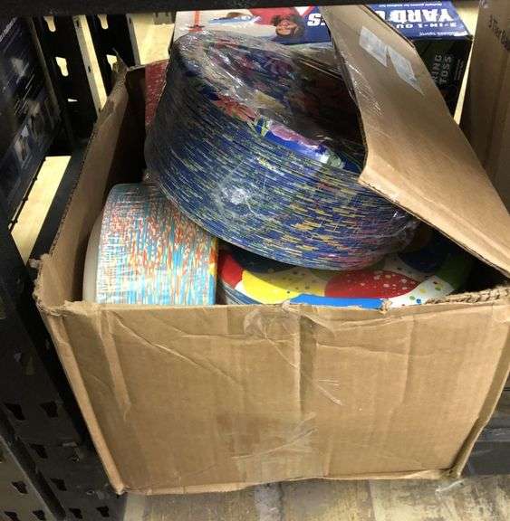 Box Of Party/Decorative Plates And Napkins