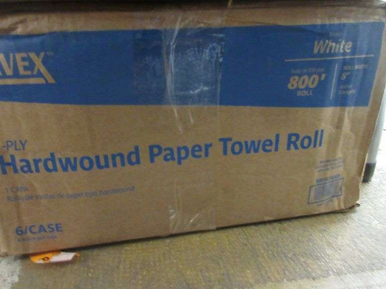 2) Lavex 7-Ply Hardwound Paper Towel Roll