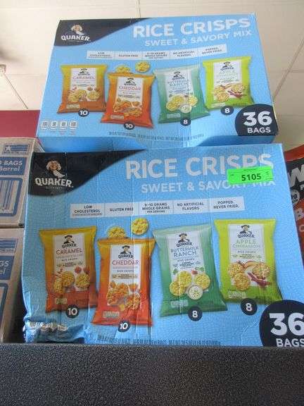 2) Quaker Rice Crisps Sweet & Savory Variety Pack