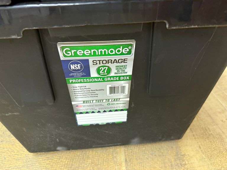 7) Plastic Totes