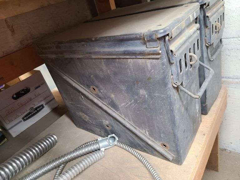 Flex Conduit, Conduit Elbows, 2) Ammo Cans