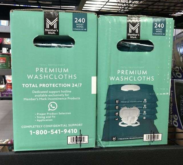 2) Premium Washcloths