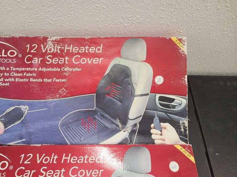 2) Apollo 12 Volt Heated Car Seat Covers