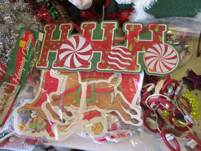 Christmas Decor, Ornaments, Santas, Deer, More
