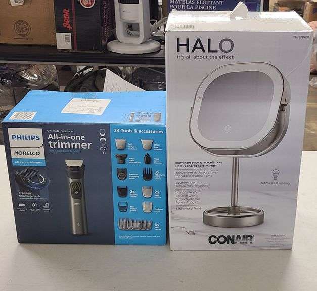 *Philips Trimmer, Conair Halo Mirror