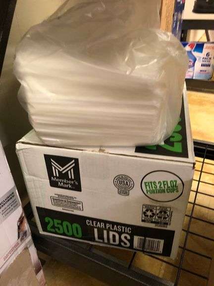 Clear Plastic Lids, Wrapped Straws