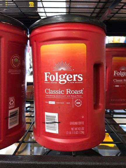 4) Folgers Classic Roast Ground Coffee