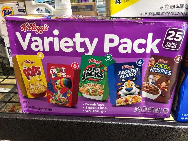 Kellogg's Variety Pack, Pop Tarts Brown Sugar, Pure Organic Layered Fruit Bars