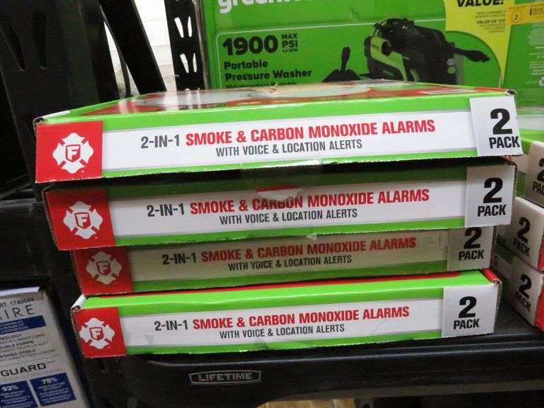 4) 2-in-1 Smoke and Carbon Monoxide Alarms