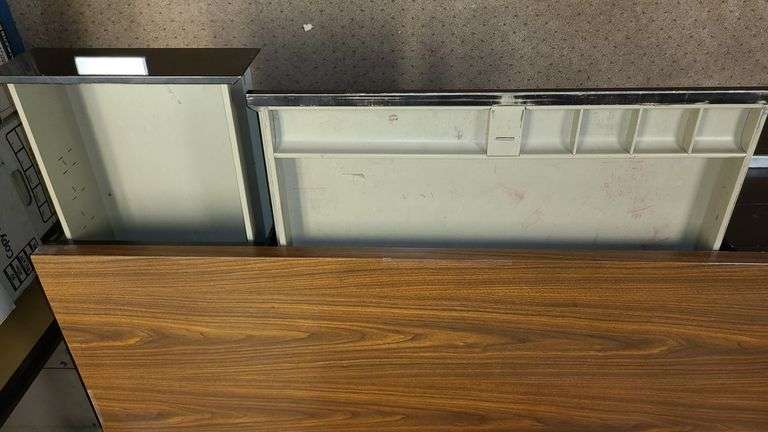 Metal Desk, Rolling Office Chair