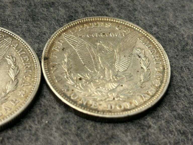 2) 1921 Silver Morgan Dollars