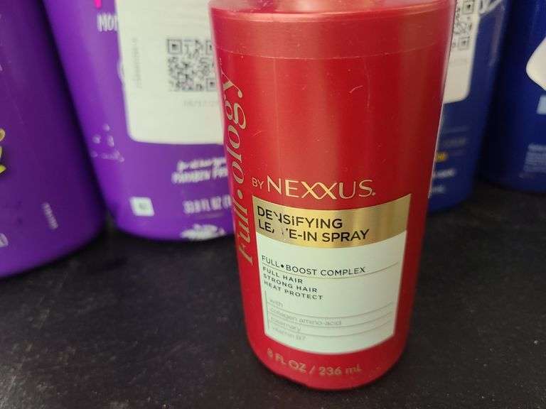 Aussie Conditioner, Nexxus Leave-In Spray, Nivea Body Lotion