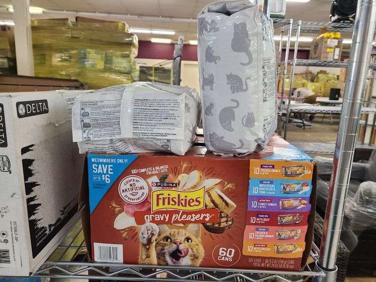 2) Litter, 1) Purina Friskies Gravy Pleasers