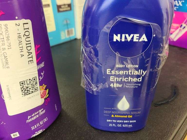 Aussie Conditioner, Nexxus Leave-In Spray, Nivea Body Lotion
