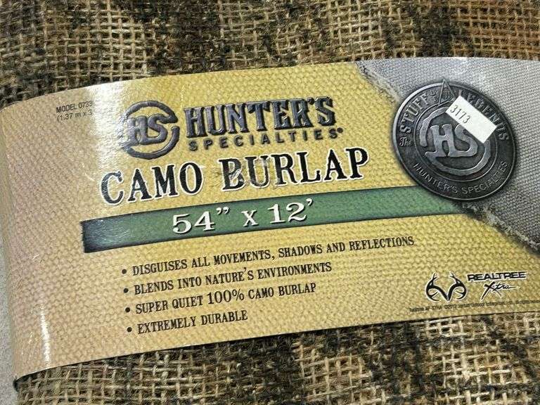 Camo Burlap, Leather Ammo Belt