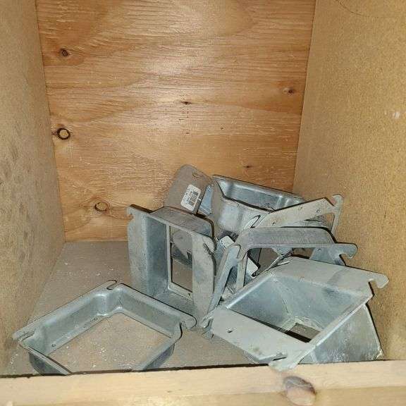 Contents of Bins: Electrical Switch Boxes, Conduit Access Boxes, Floor Box Assembly, Wire Connectors