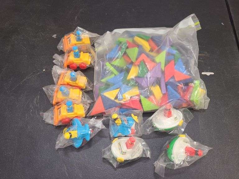 Toy Shapes, Toy Boat and Tractor