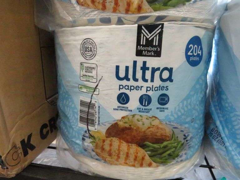 2) Paper Plates, Paper Bowls